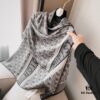 6931a901ccd8ab3d7af9d673 Premium Blue Dior-Style Packaged Silk-Like Cotton Jacquard Scarf, 4 Designs × 8 Colors, Limited Stock Under 50,000 Pieces