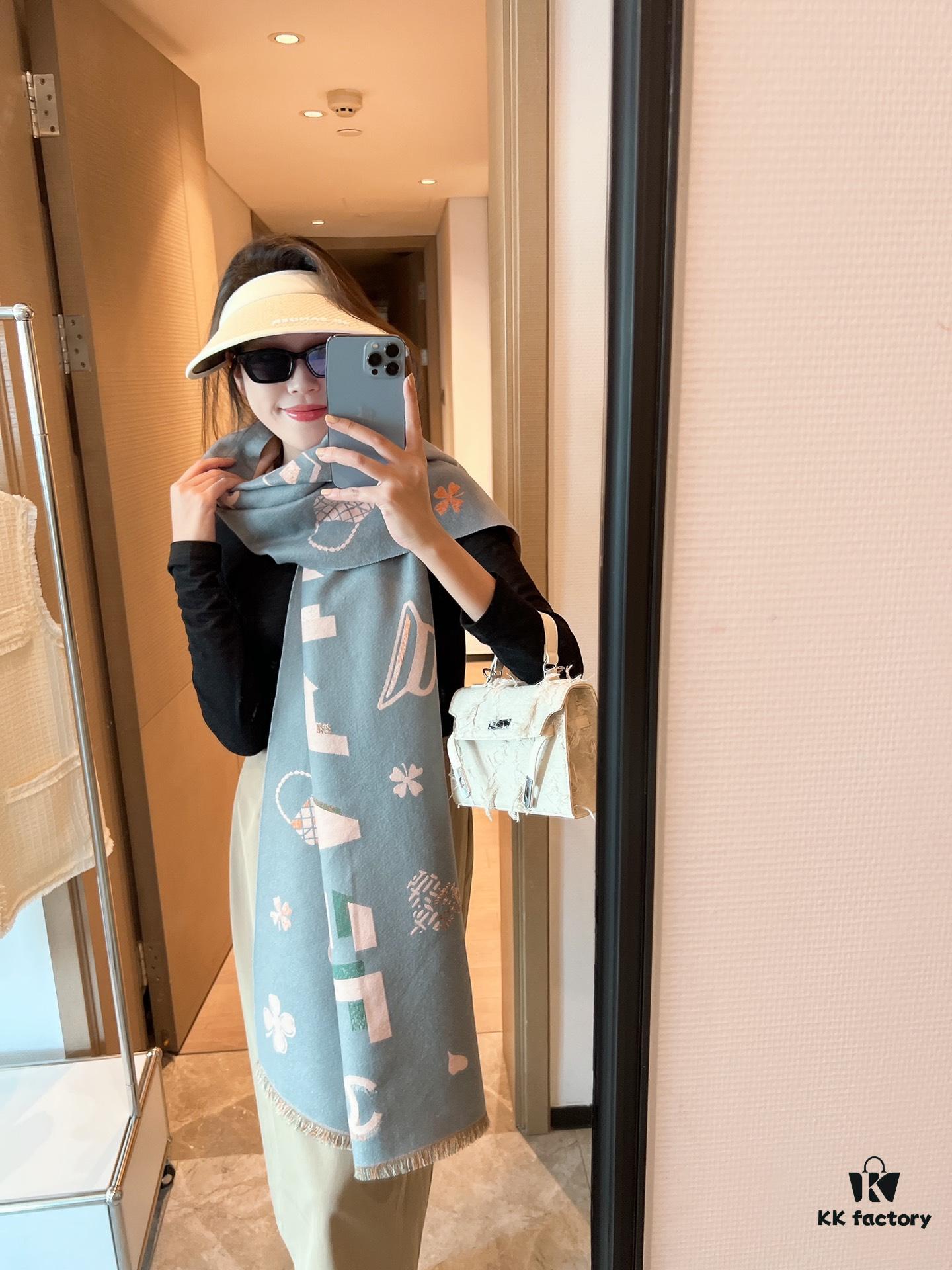 6931a907ccd8ab3d7af9d6d7 Chanel New Arrival, Exquisite Rainbow Stripe Design, 180x70cm, 100% Premium Quality