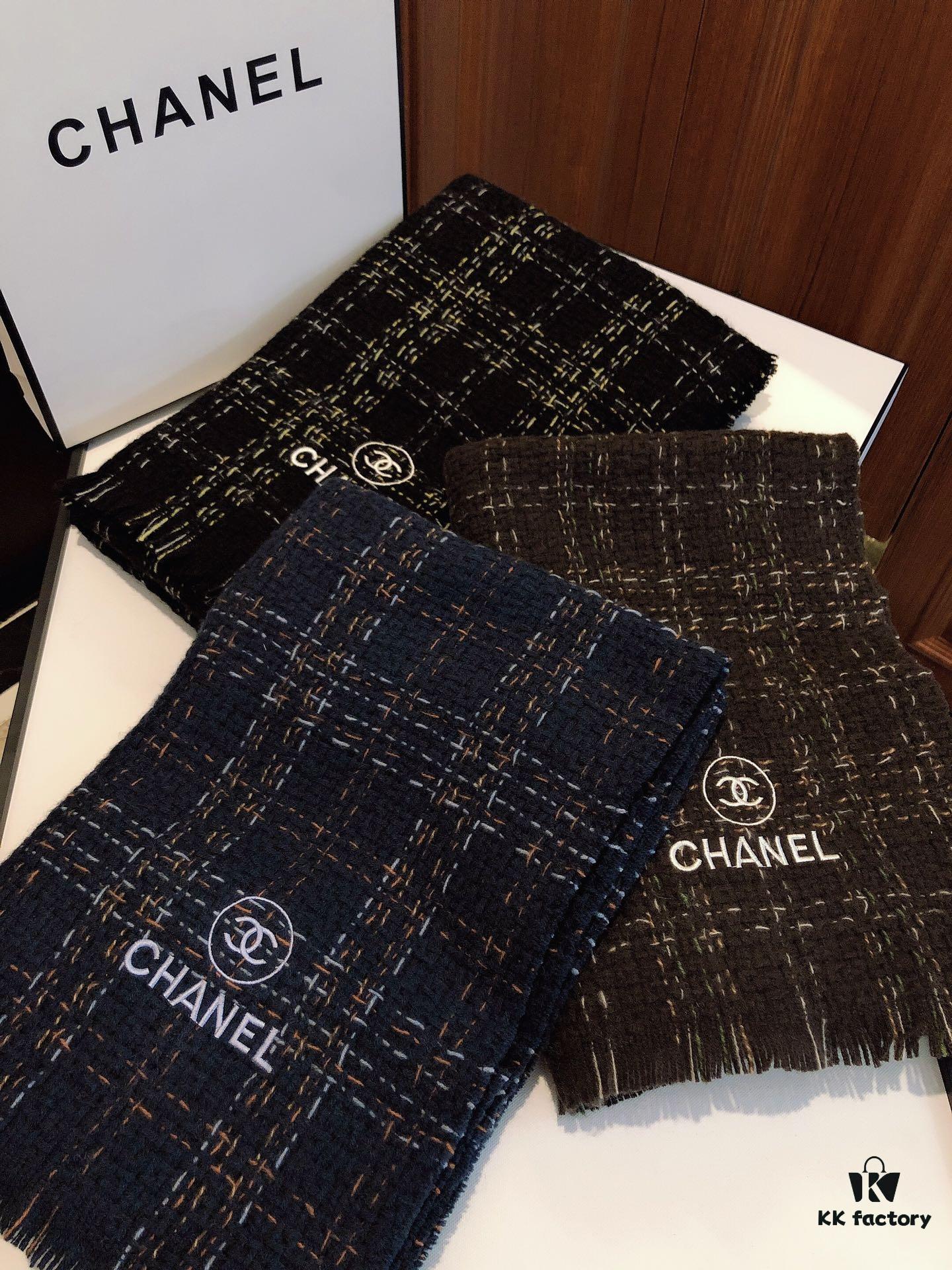 6931a909ccd8ab3d7af9d6f4 CHANEL Wool Scarf - Pure Color Luxury Design, Extremely Soft and Lightweight with Airy Volume
