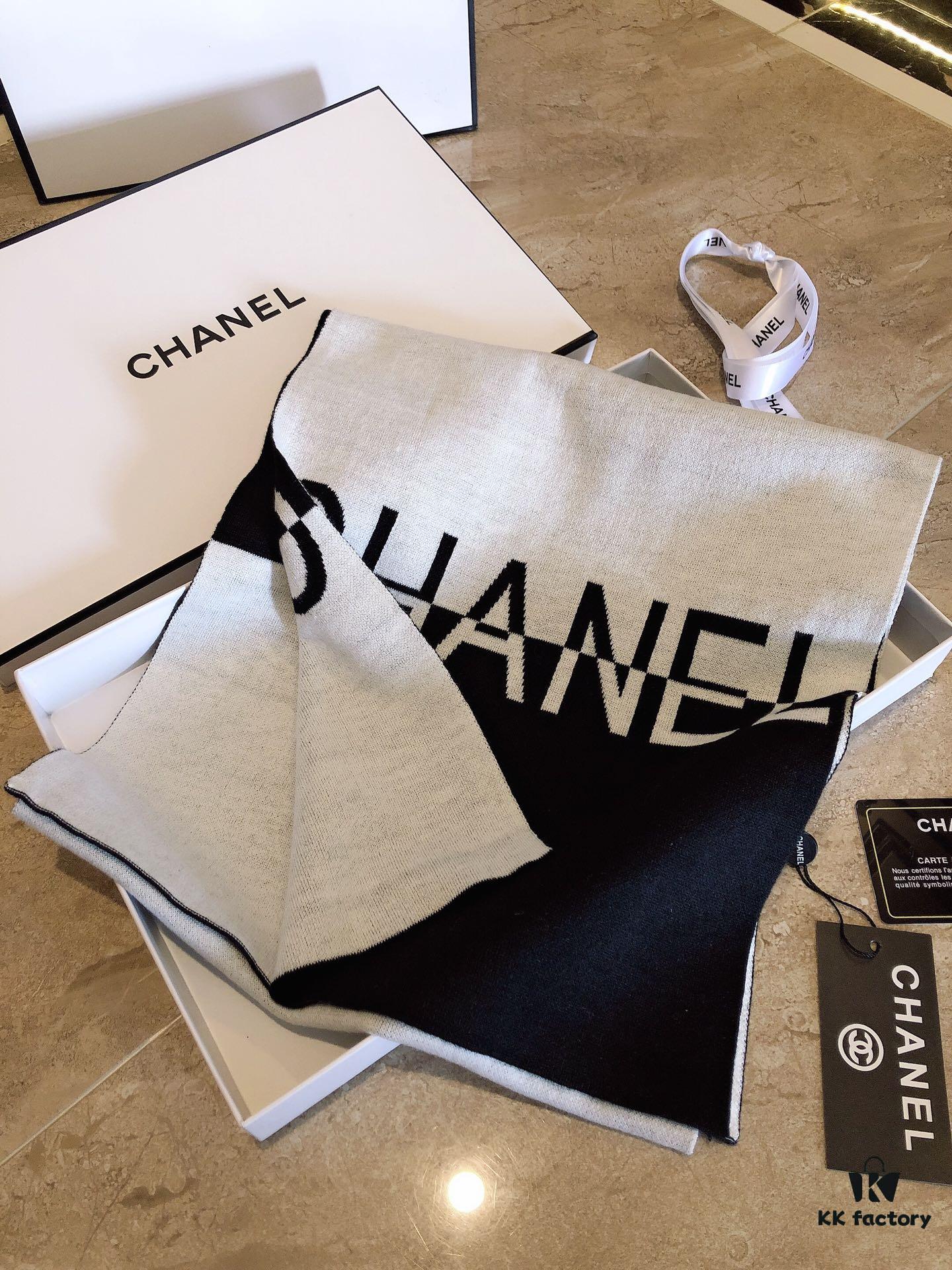 6931a909ccd8ab3d7af9d702 CHANEL (Chanel) Synchronized with Boutique, High-End Cashmere Knit Scarf! Classic Men's Design, Elegant and Versatile