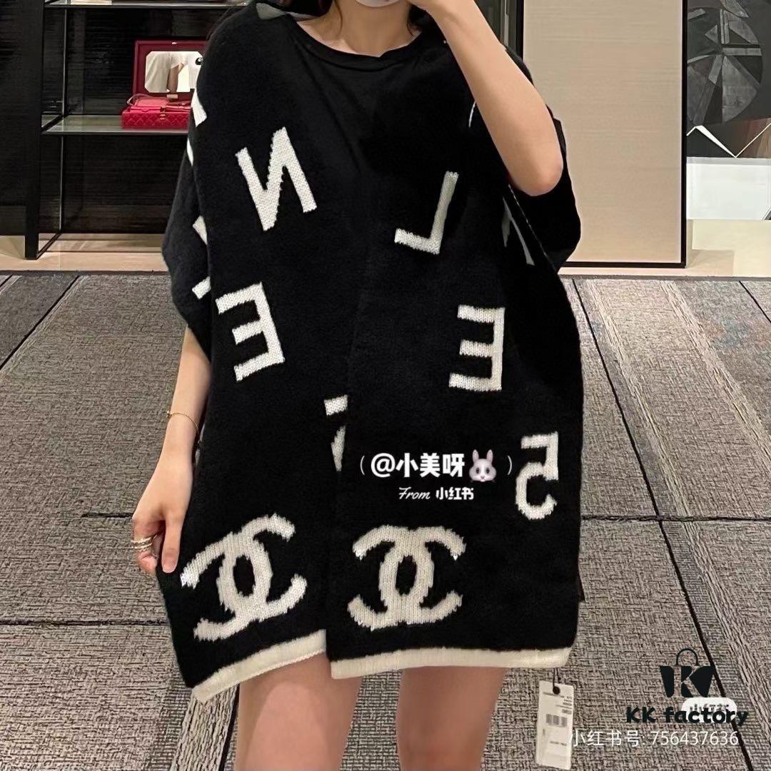 Chanel New Arrival Cashmere Embroidered Shawl