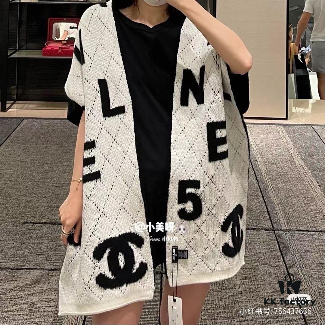 Chanel New Arrival Cashmere Embroidered Shawl