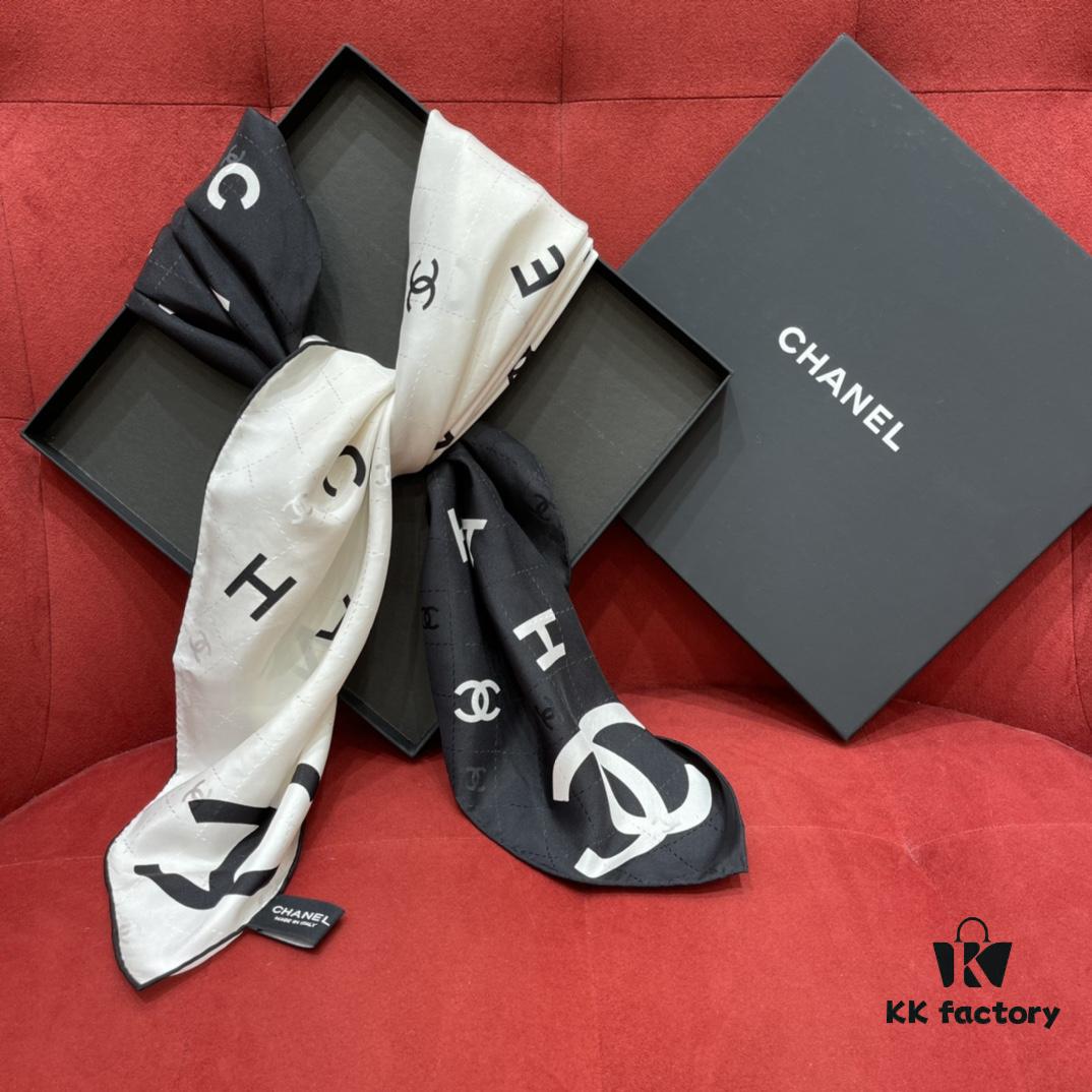 6931a90bccd8ab3d7af9d71a CHANEL Silk Scarf – Highly Anticipated, Absolutely Stunning, Beautiful in Any Style, 100% Genuine Silk, 90*90cm