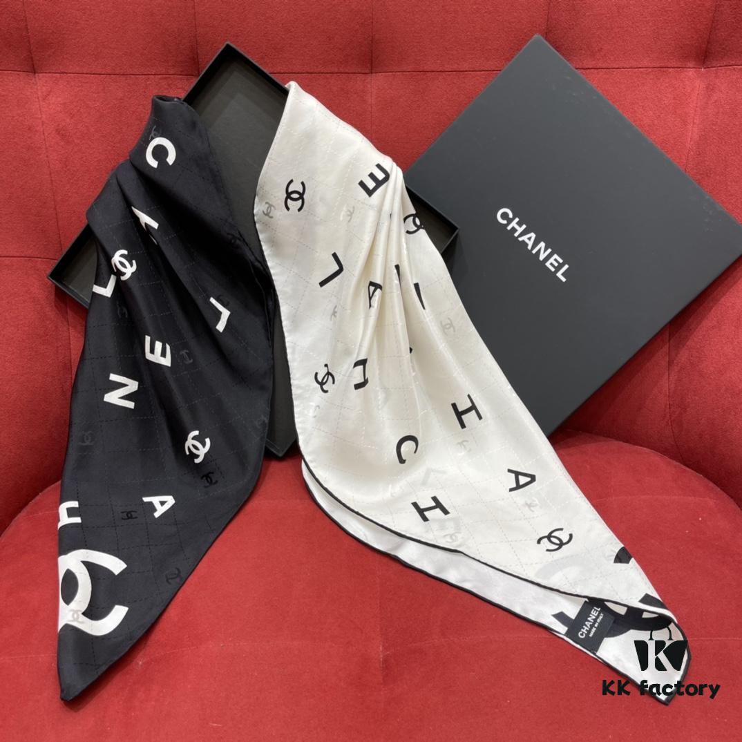 6931a90bccd8ab3d7af9d71b CHANEL Silk Scarf – Highly Anticipated, Absolutely Stunning, Beautiful in Any Style, 100% Genuine Silk, 90*90cm