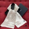 6931a90cccd8ab3d7af9d724 CHANEL Monogram No.5 Scarf, Double-Sided Two-Tone Jacquard Scarf, 49% Cashmere, 40% Wool, 11% Silk Fabric, Soft and Cozy, 30*180CM