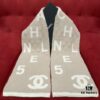 6931a90cccd8ab3d7af9d725 CHANEL Monogram No.5 Scarf, Double-Sided Two-Tone Jacquard Scarf, 49% Cashmere, 40% Wool, 11% Silk Fabric, Soft and Cozy, 30*180CM