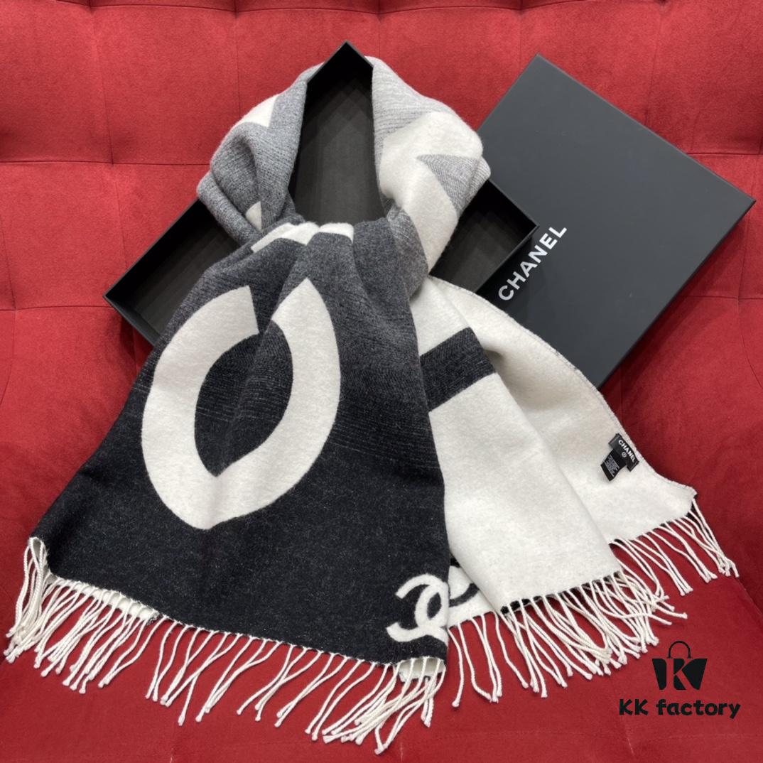 6931a90cccd8ab3d7af9d72d CHANEL Gradient Shawl Great Value – Dual Purpose Shawl Scarf, Elegant and Soft, 53% Cashmere 47% Wool, 70*200CM
