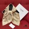 6931a90eccd8ab3d7af9d746 CELINE Vintage-inspired Triumphal Arch Pattern Square Scarf with Belt Buckle Detail, Classic and Elegant, 100% Mulberry Silk, 90*90CM
