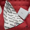 Balenciaga Logo Jacquard Wool Long Scarf