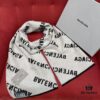 Balenciaga Logo Jacquard Wool Long Scarf