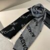 6931a911ccd8ab3d7af9d783 Wool Fabric: 30*205, Balenciaga Classic Letter Series Inspired Minimalist Logo Scarf