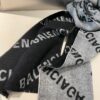 6931a911ccd8ab3d7af9d784 Wool Fabric: 30*205, Balenciaga Classic Letter Series Inspired Minimalist Logo Scarf