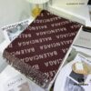 6931a916ccd8ab3d7af9d7c5 New Arrival 👏 Balenciaga Boutique New Double-Sided Cashmere Long Scarf, Stunning 💖 Premium Rabbit Fur Classic Logo Symmetrical Design, Unique Print Elements, Exquisitely Beautiful, Flattering Skin Tone, Versatile Style