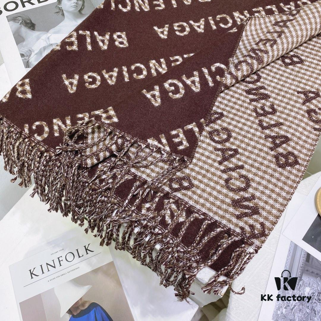 6931a916ccd8ab3d7af9d7c6 New Arrival 👏 Balenciaga Boutique New Double-Sided Cashmere Long Scarf, Stunning 💖 Premium Rabbit Fur Classic Logo Symmetrical Design, Unique Print Elements, Exquisitely Beautiful, Flattering Skin Tone, Versatile Style