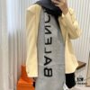 6931a916ccd8ab3d7af9d7cd Balenciaga Classic Letter Double-Sided Cashmere Scarf