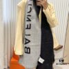 6931a916ccd8ab3d7af9d7ce Balenciaga Classic Letter Double-Sided Cashmere Scarf