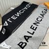 6931a916ccd8ab3d7af9d7d3 Balenciaga Classic Letter Double-Sided Cashmere Scarf