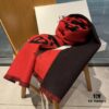 6931a917ccd8ab3d7af9d7de Balenciaga Classic Letter Double-Sided Cashmere Scarf