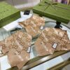 Luxury Grade Premium G Maison GG [Logo Collaboration Ribbon], Authentic 16 Momme Silk Twill Scarf