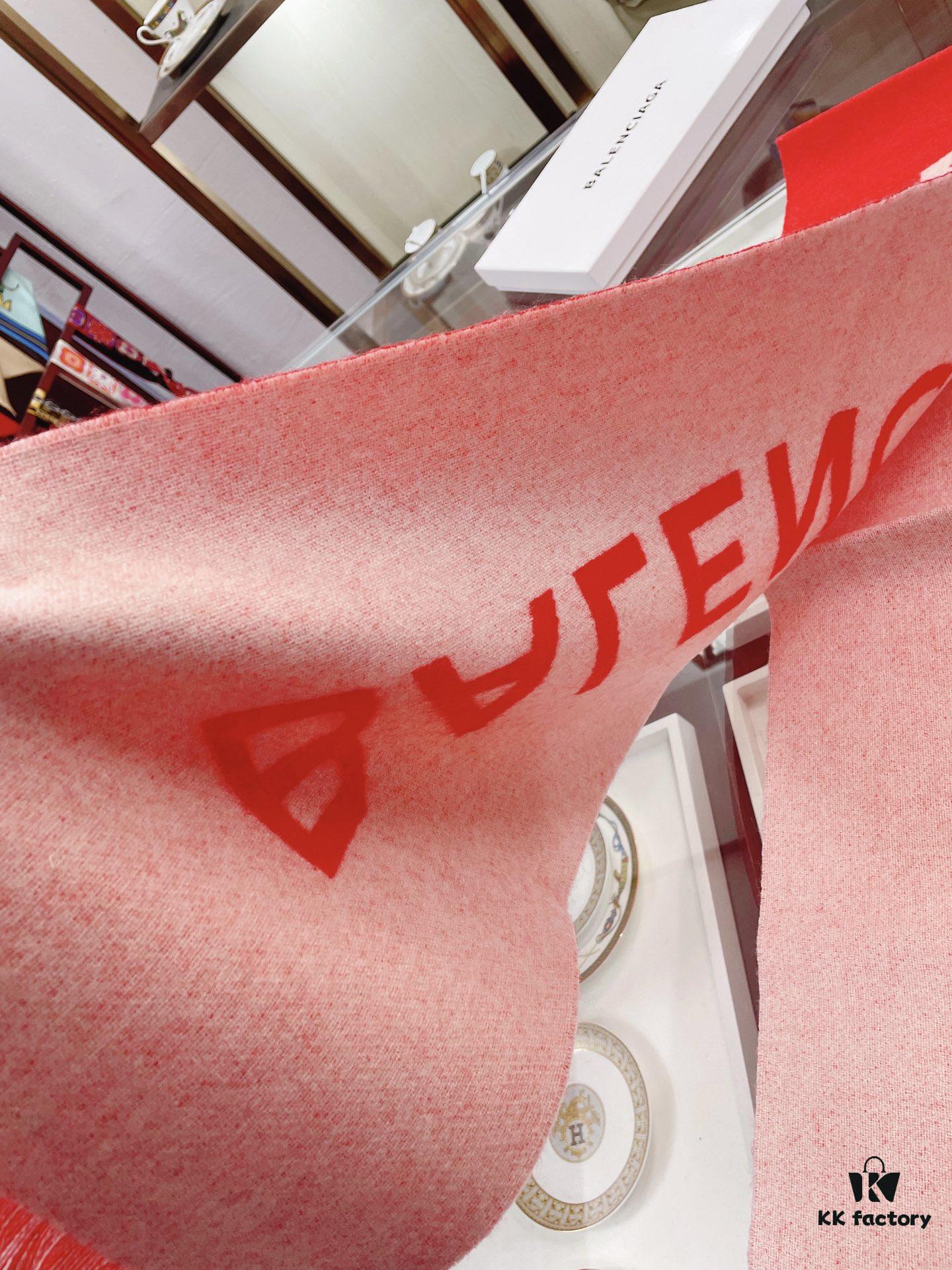 6931a919ccd8ab3d7af9d7ff Balenciaga Classic Letter Double-Sided Cashmere Scarf