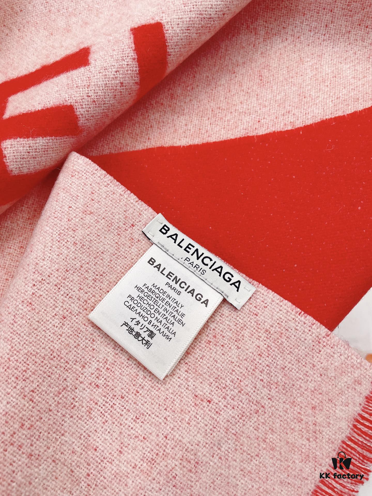 6931a919ccd8ab3d7af9d800 Balenciaga Classic Letter Double-Sided Cashmere Scarf