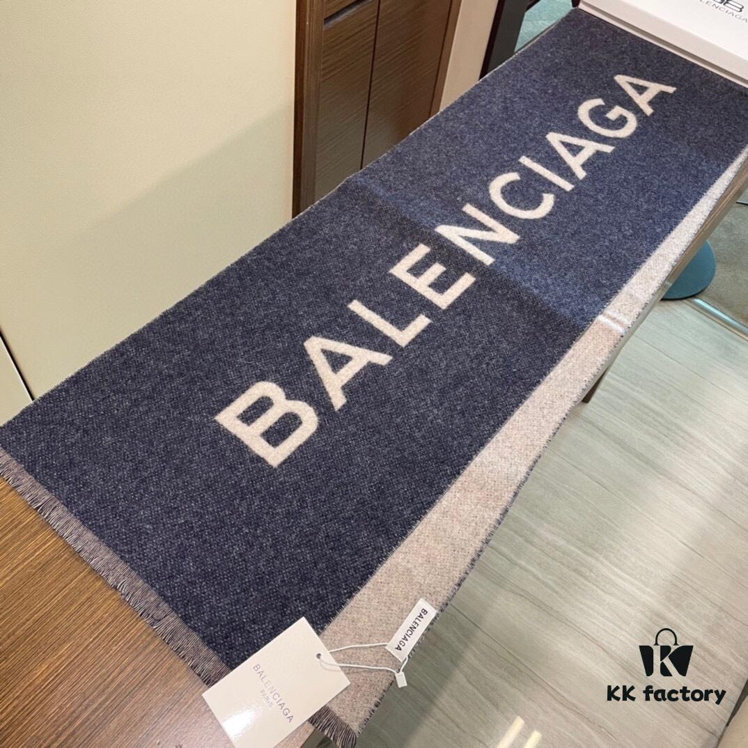 6931a91accd8ab3d7af9d80e Balenciaga Classic Letter Double-Sided Cashmere Scarf
