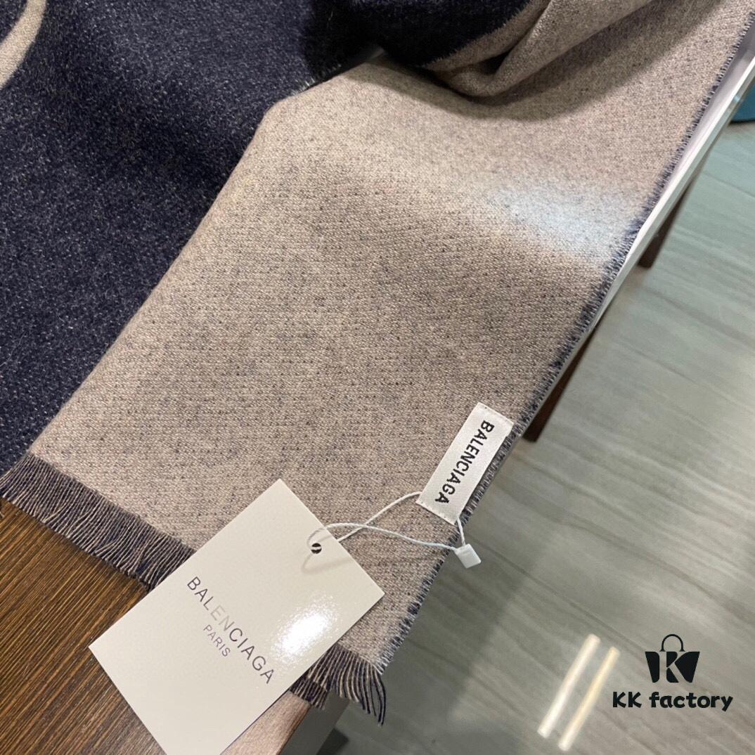 6931a91accd8ab3d7af9d812 Balenciaga Classic Letter Double-Sided Cashmere Scarf