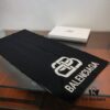 6931a91cccd8ab3d7af9d832 Balenciaga 100% Cashmere Scarf, 2020 Fall/Winter New Arrival, Black and White Color Block, Elegant Logo Jacquard, Soft and Skin-Friendly, Long Scarf 45*180cm, Solid Color (Retail Style)