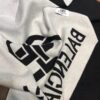 6931a91cccd8ab3d7af9d835 Balenciaga 100% Cashmere Scarf, 2020 Fall/Winter New Arrival, Black and White Color Block, Elegant Logo Jacquard, Soft and Skin-Friendly, Long Scarf 45*180cm, Solid Color (Retail Style)