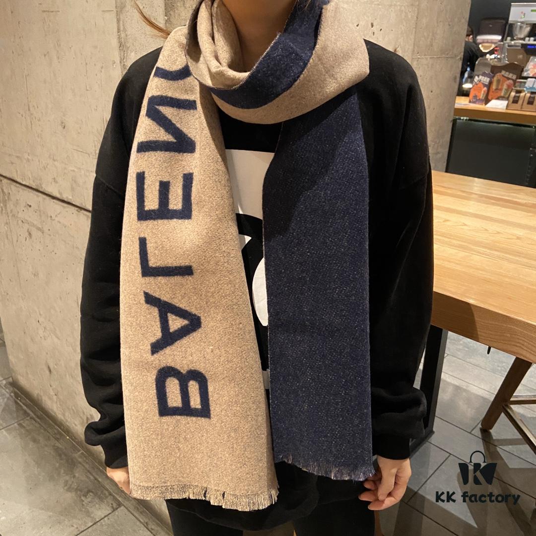 6931a91dccd8ab3d7af9d837 Balenciaga Classic Letter Double-Sided Cashmere Scarf