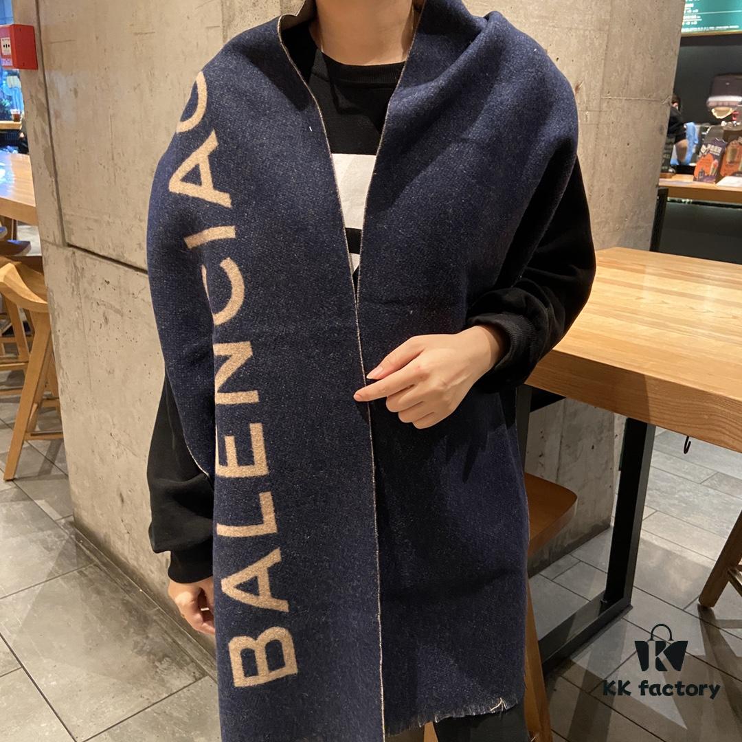 6931a91dccd8ab3d7af9d838 Balenciaga Classic Letter Double-Sided Cashmere Scarf