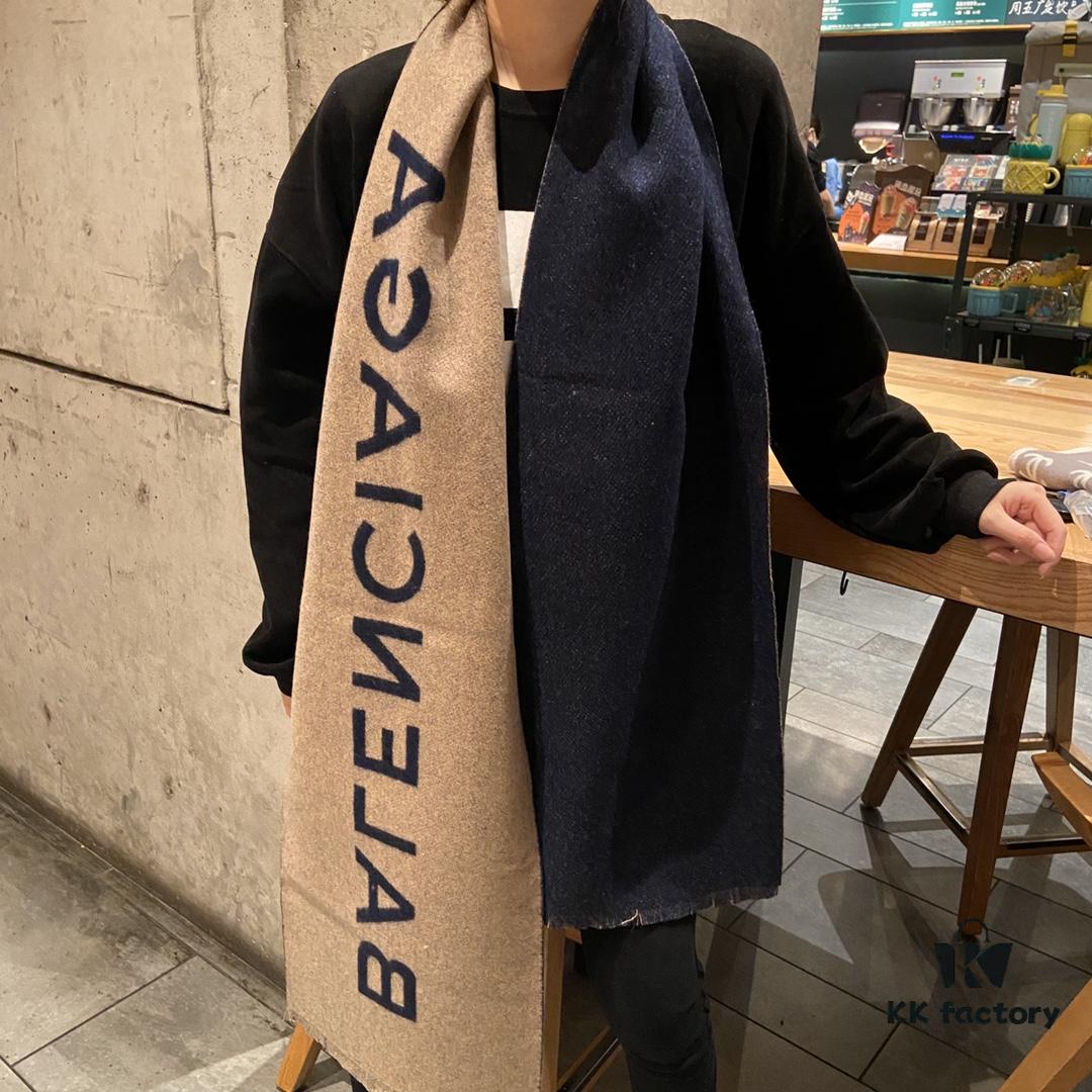 6931a91dccd8ab3d7af9d839 Balenciaga Classic Letter Double-Sided Cashmere Scarf