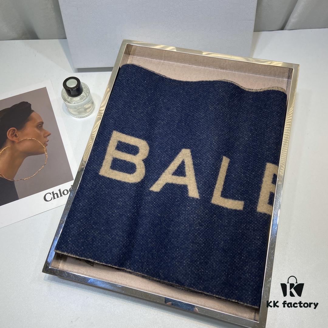 6931a91dccd8ab3d7af9d83a Balenciaga Classic Letter Double-Sided Cashmere Scarf