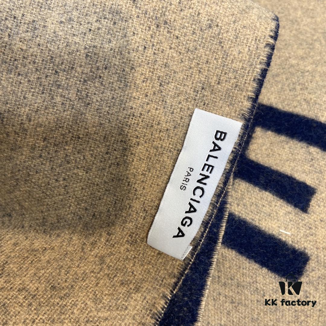 6931a91dccd8ab3d7af9d83b Balenciaga Classic Letter Double-Sided Cashmere Scarf