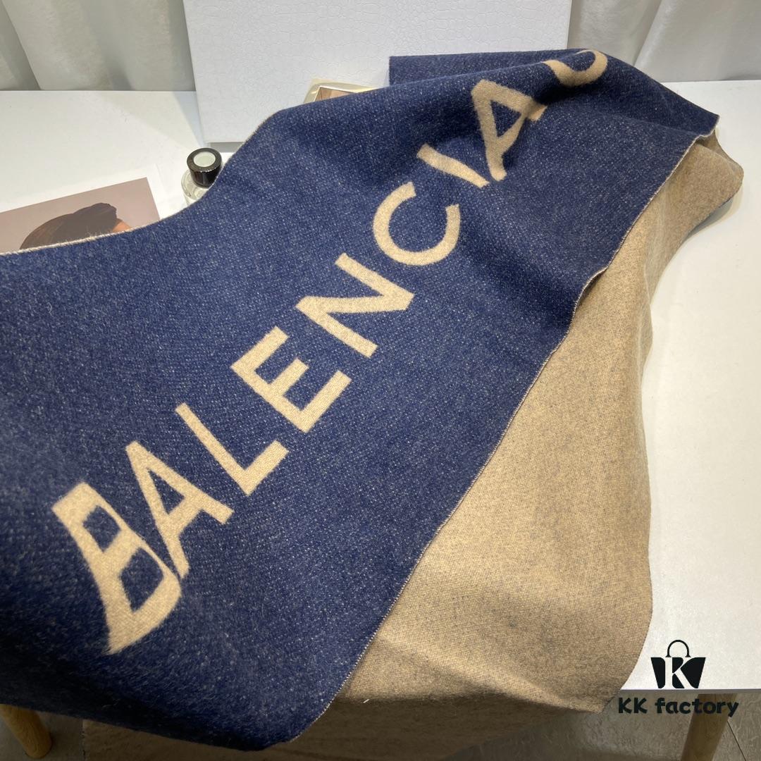 6931a91dccd8ab3d7af9d83c Balenciaga Classic Letter Double-Sided Cashmere Scarf
