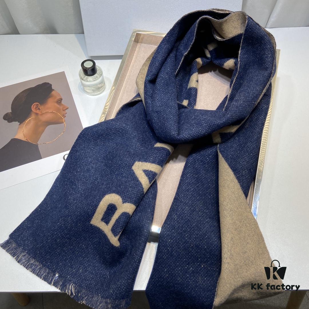6931a91dccd8ab3d7af9d83d Balenciaga Classic Letter Double-Sided Cashmere Scarf