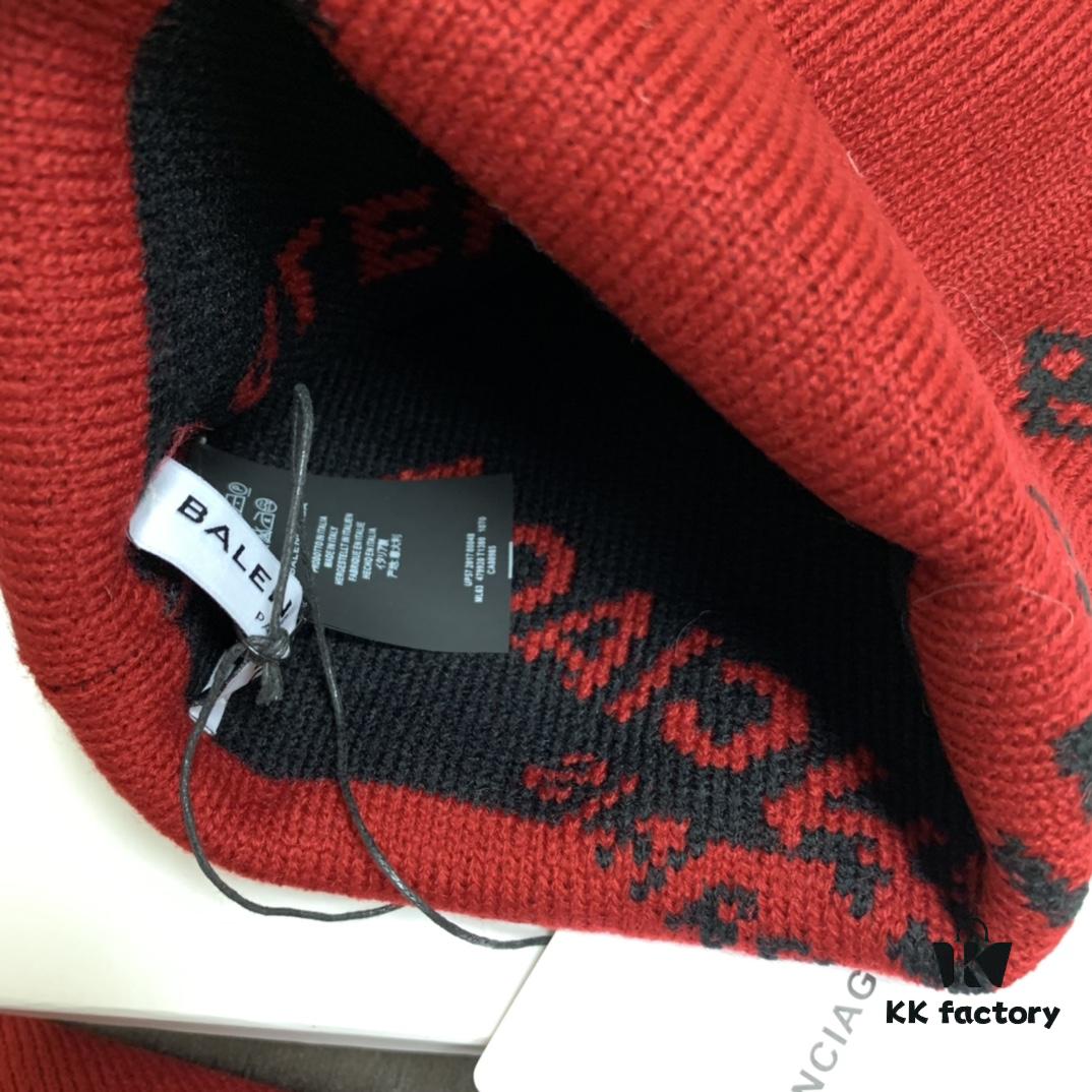 6931a91eccd8ab3d7af9d842 Balenciaga Hat, a Timeless Symbol of Fashion and Youth, Perfect Black and White Combination, Essential for Trendsetters! 100% Cashmere, Elegant Logo Jacquard, Soft and Skin-Friendly Texture