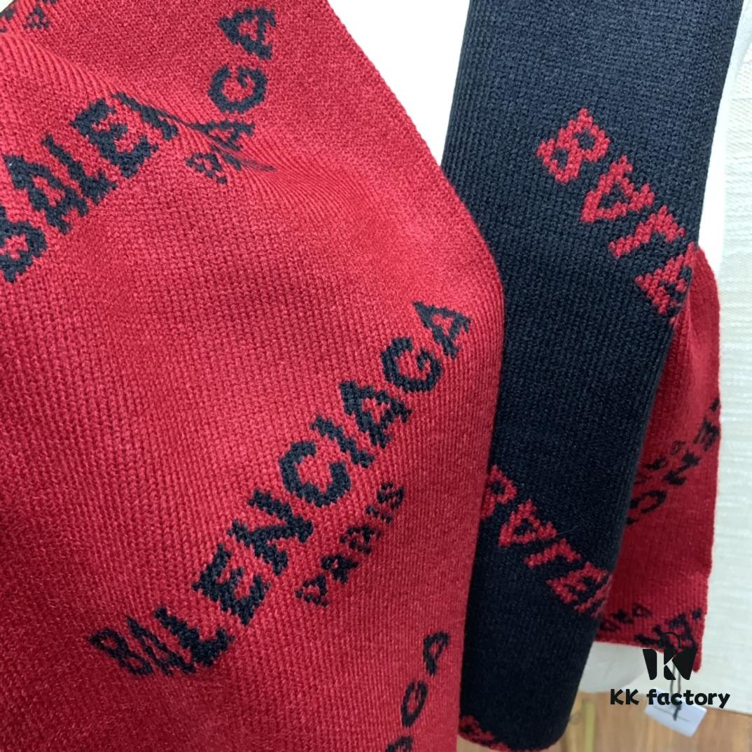 6931a91eccd8ab3d7af9d849 Balenciaga, synonymous with fashion and youth, perfect black and white combination, a must-have for trendsetters! 100% cashmere! Elegant logo jacquard! Soft and skin-friendly texture! New autumn/winter scarf (boutique style) 38:220 cm long scarf!