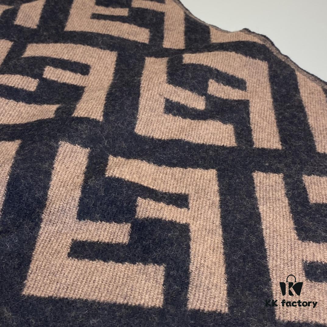 6931a91fccd8ab3d7af9d852 FENDI Large F Tassel Long Scarf 45*170cm 100% Cashmere