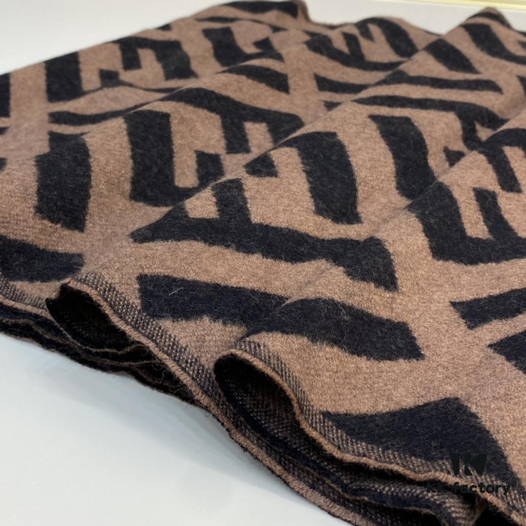 6931a91fccd8ab3d7af9d853 FENDI Large F Tassel Long Scarf 45*170cm 100% Cashmere