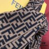 6931a920ccd8ab3d7af9d860 In-Stock Now - Fendi Latest Style FF Collection Small Logo Scarf with Orange Accent 66% Wool 29% Cashmere 190cm*35cm