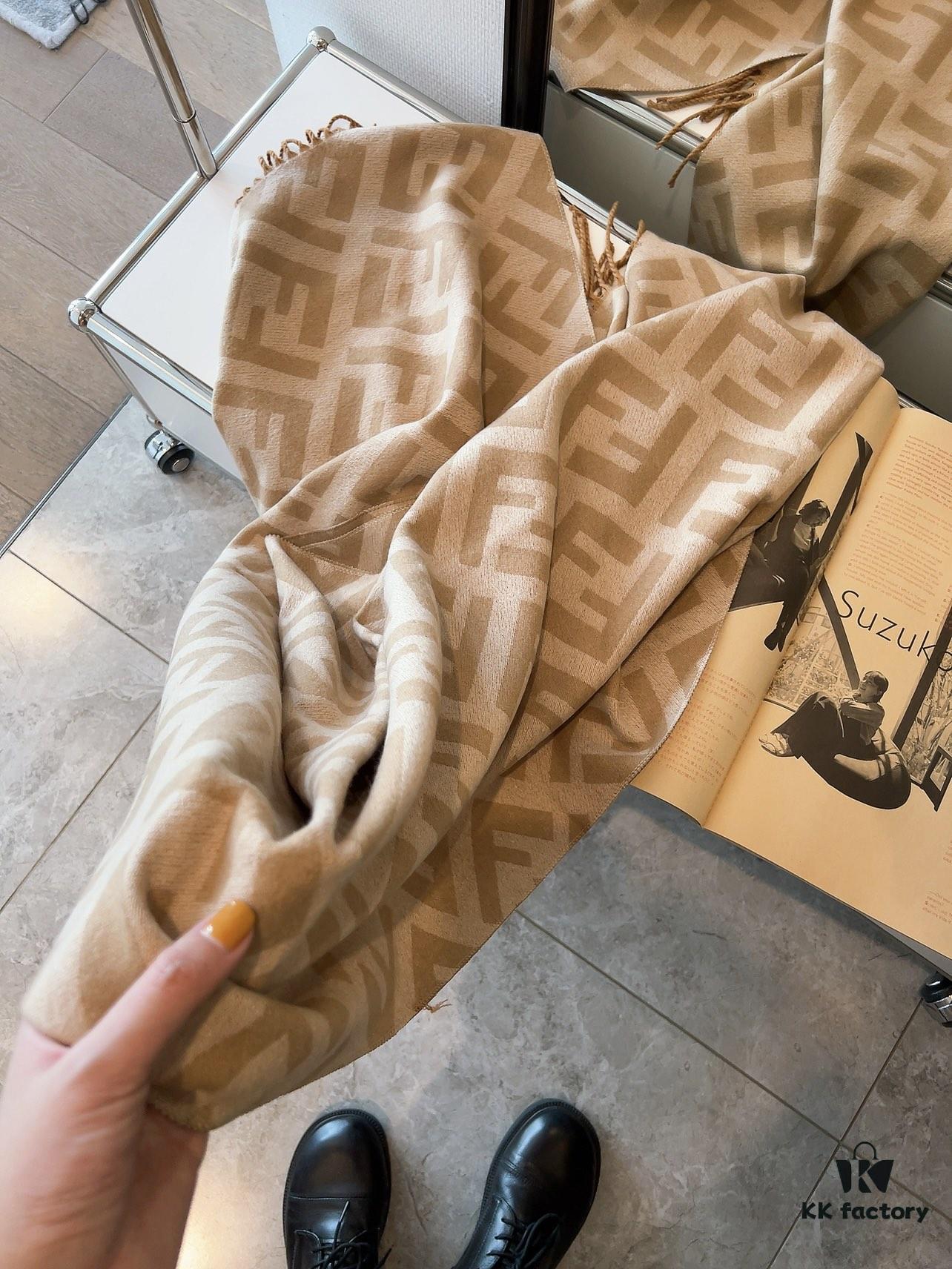 6931a920ccd8ab3d7af9d863 FENDI Latest Scarf, Super Soft and Stylish Double-Sided Design