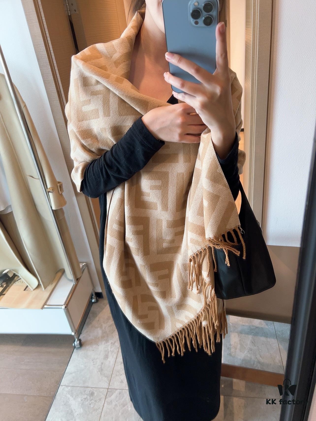 6931a920ccd8ab3d7af9d864 FENDI Latest Scarf, Super Soft and Stylish Double-Sided Design