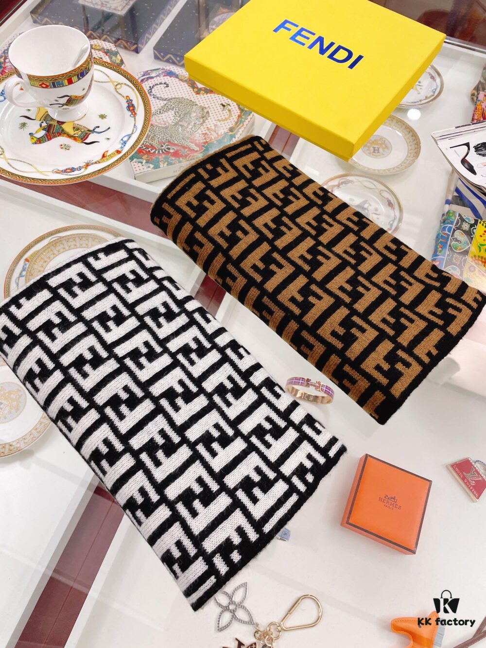 6931a922ccd8ab3d7af9d88d Fendi Men's Cashmere Scarf, Classic Design, Soft and Elegant, Limited Stock Available