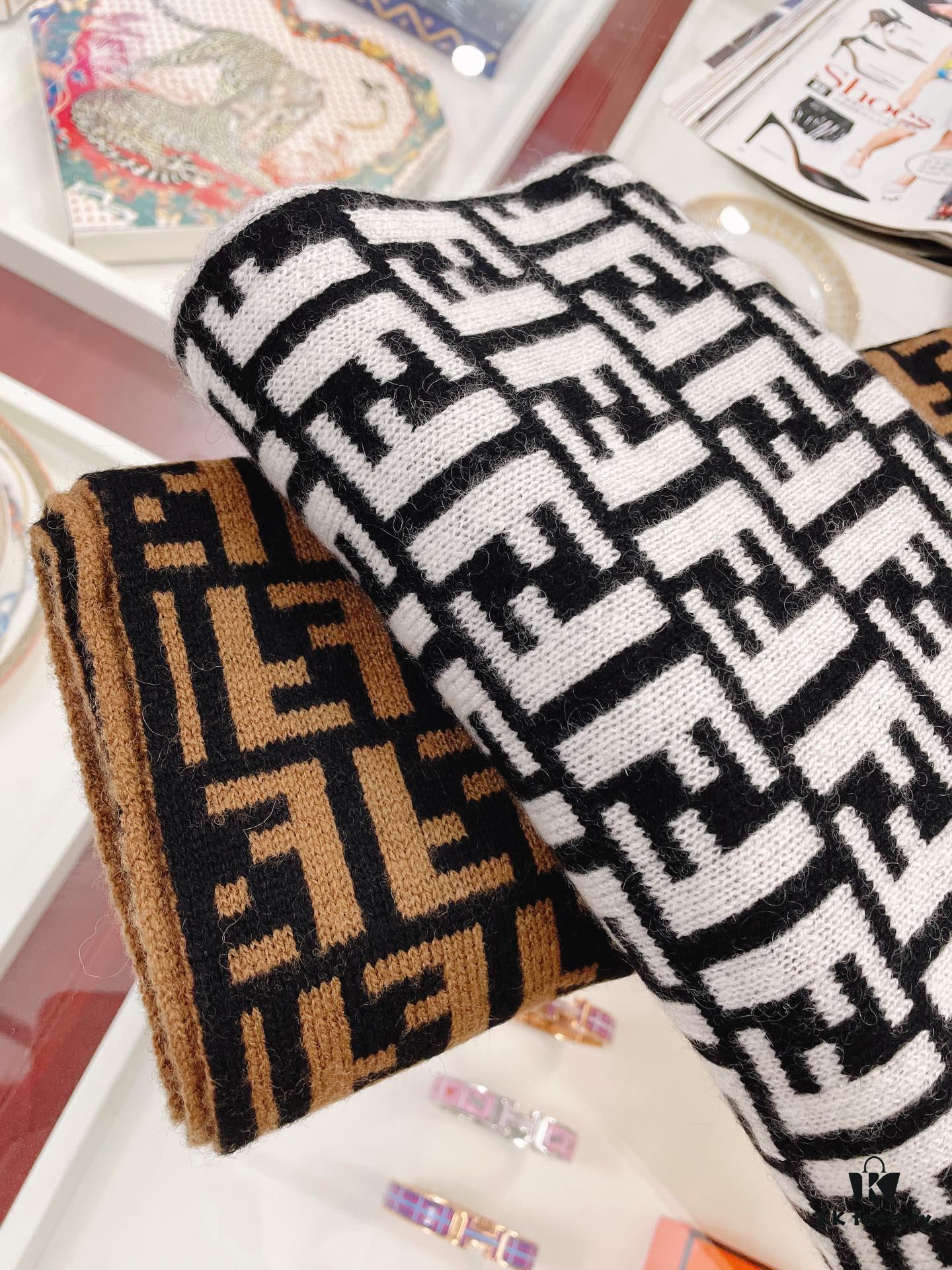 6931a922ccd8ab3d7af9d88e Fendi Men's Cashmere Scarf, Classic Design, Soft and Elegant, Limited Stock Available
