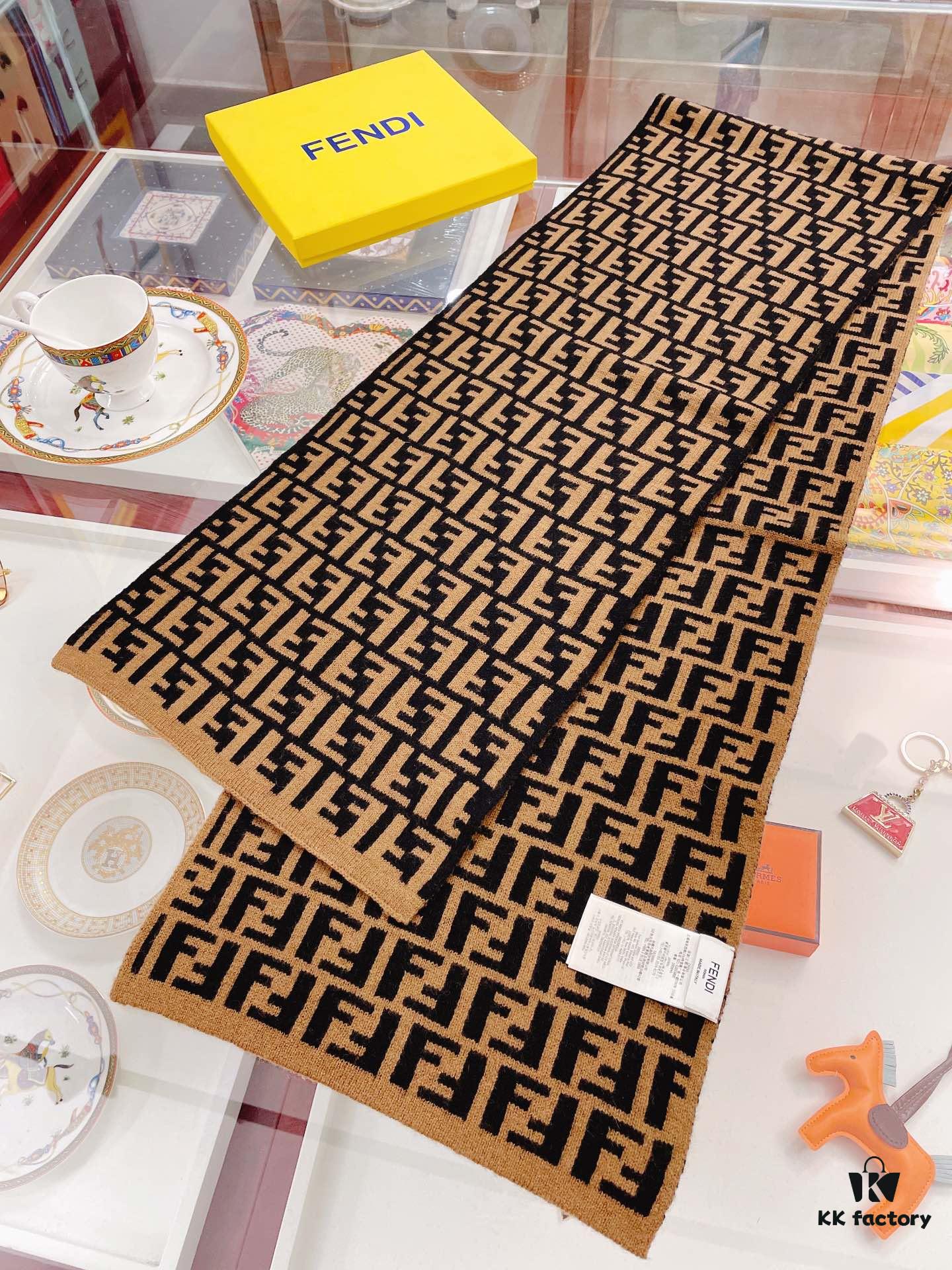 6931a923ccd8ab3d7af9d890 Fendi Men's Cashmere Scarf, Classic Design, Soft and Elegant, Limited Stock Available