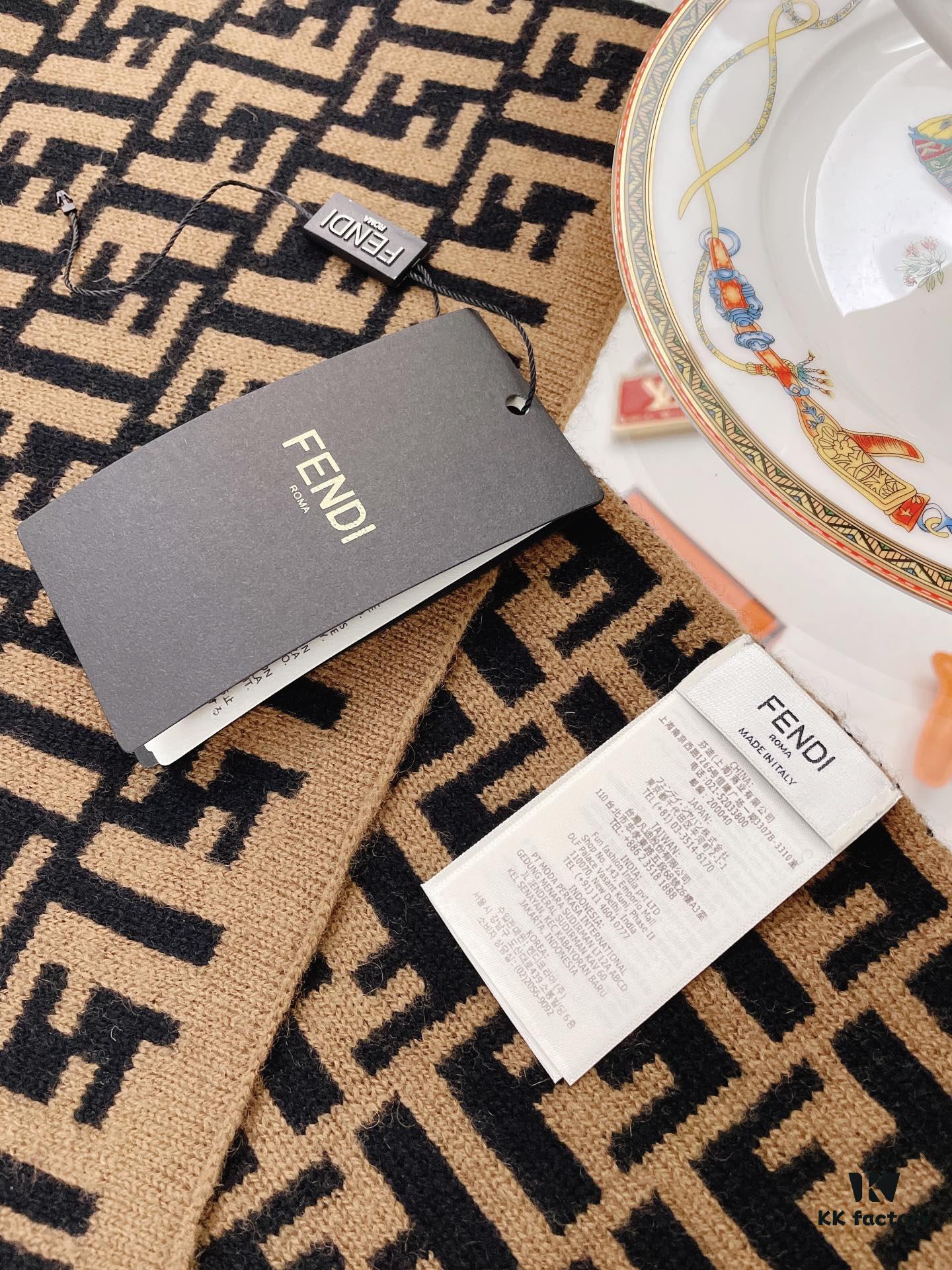 6931a923ccd8ab3d7af9d892 Fendi Men's Cashmere Scarf, Classic Design, Soft and Elegant, Limited Stock Available