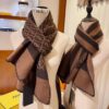 6931a924ccd8ab3d7af9d8aa Fendi High-End New Arrival, Double-Sided Design Luxury Wool Silk Scarf