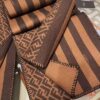 6931a924ccd8ab3d7af9d8ac Fendi High-End New Arrival, Double-Sided Design Luxury Wool Silk Scarf
