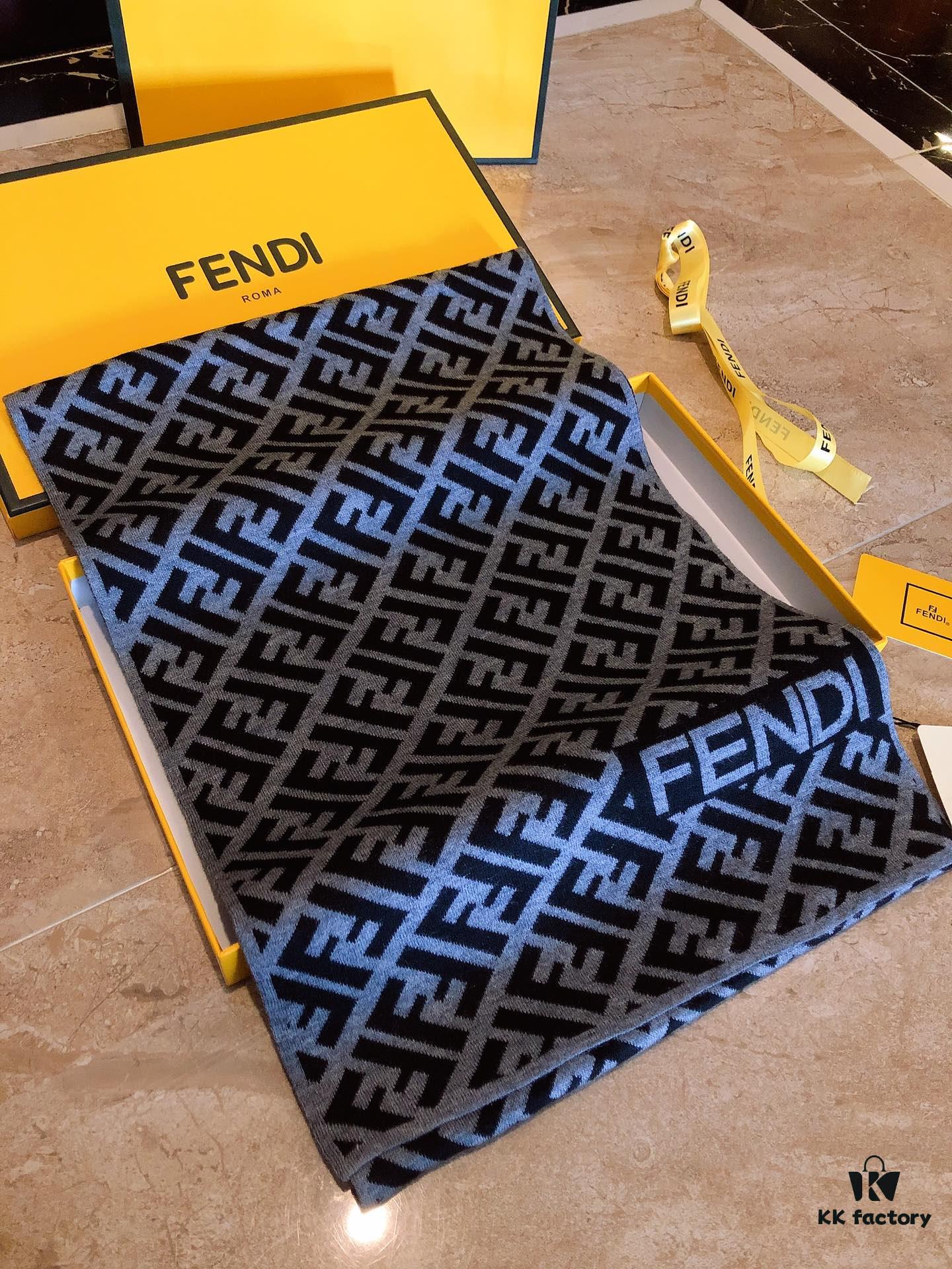 6931a925ccd8ab3d7af9d8bc FENDI (Fendi) High-End Cashmere Knit Scarf, Synchronized with Boutique